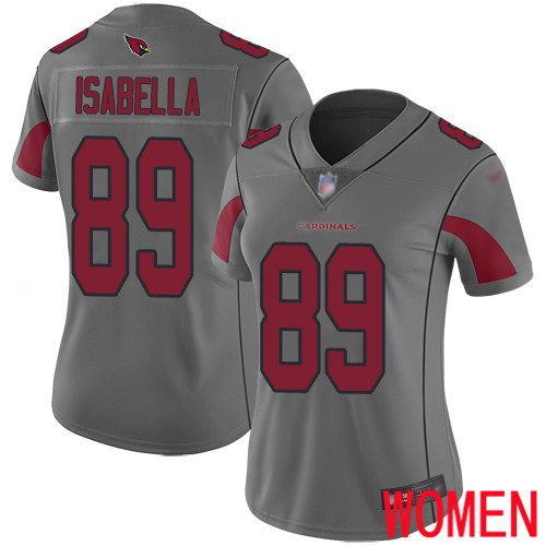Arizona Cardinals Limited Silver Women Andy Isabella Jersey NFL Football 89 Inverted Legend